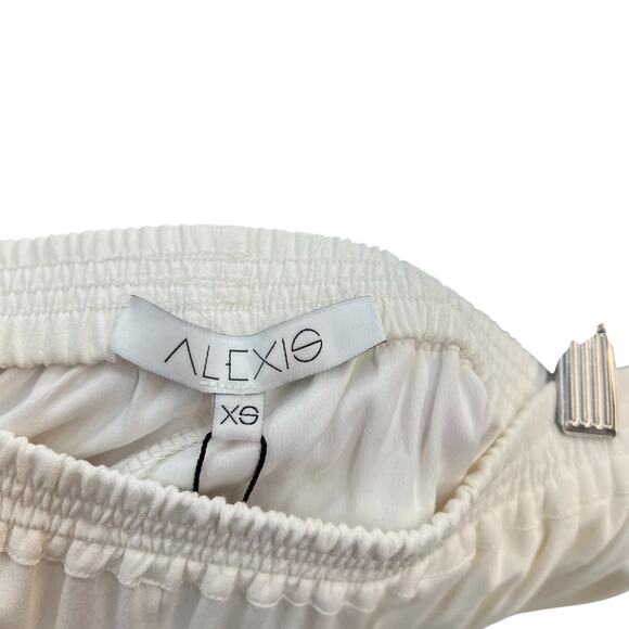 Alexis Blaze Track Pants Pull-On Viscose Stretch Ivory White Size XS - Picture 8 of 9
